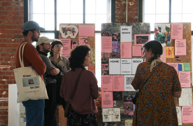 Visitors at the meta exhibition - Windy Home